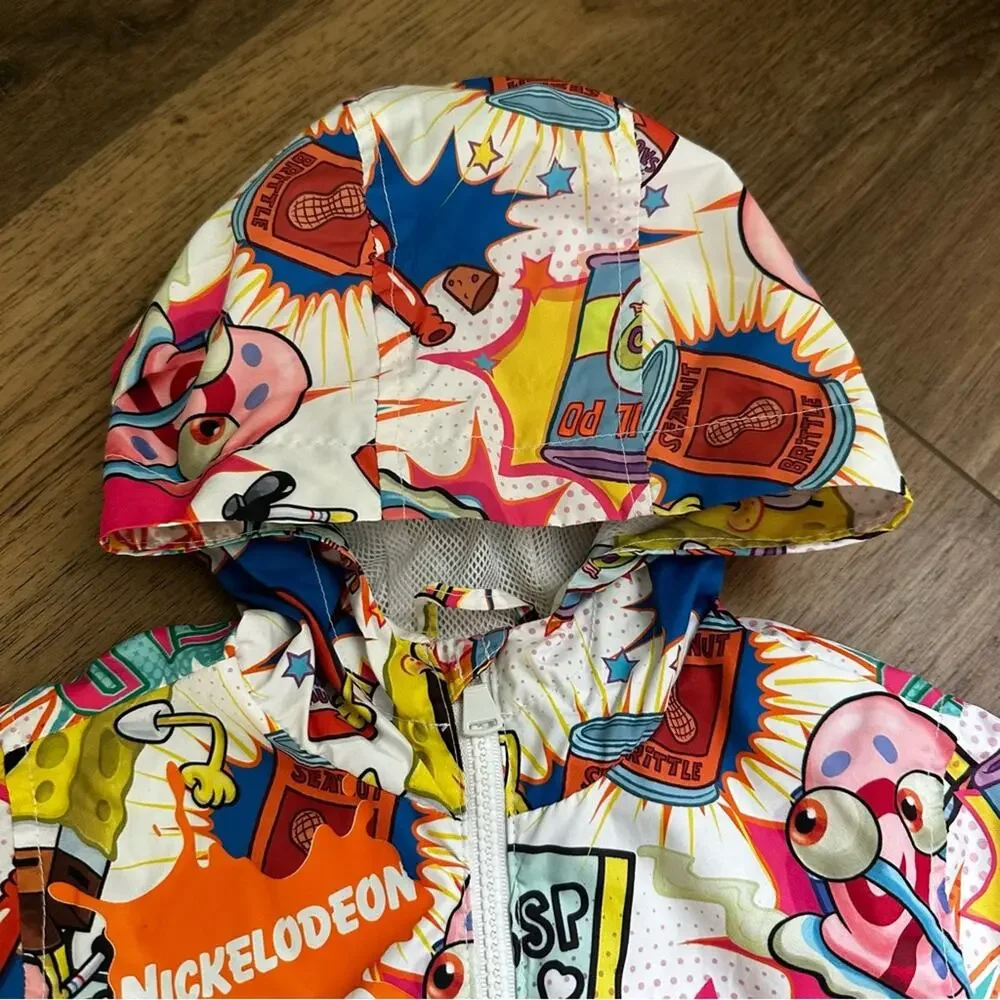 Member’s Only x Nickelodeon Kid’s SpongeBob Cartoon Windbreaker Jacket, Unisex 7